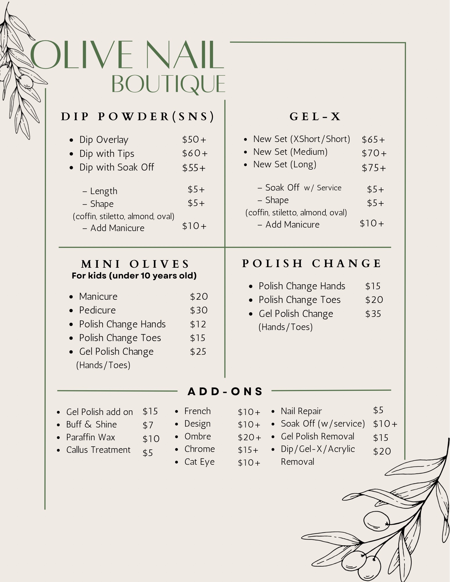 Menu Part 2
