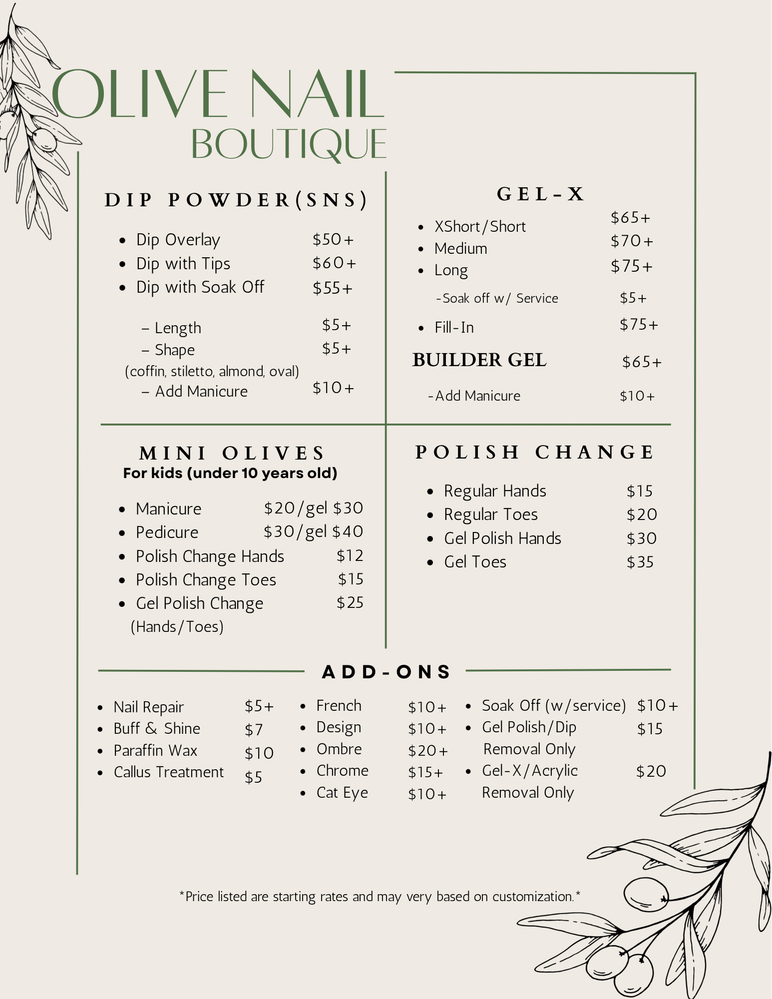 Menu Part 2